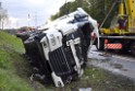 VU Gefahrgut LKW umgestuerzt A 4 Rich Koeln Hoehe AS Gummersbach P419